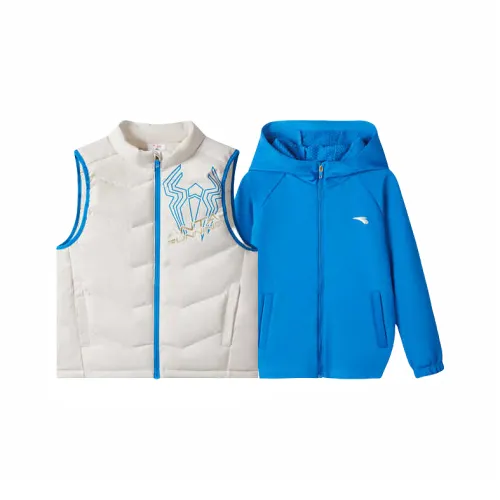 Antakids Пуховый жилет 2 предмета комплект грязно-серый для детей в возрасте 3-7 лет