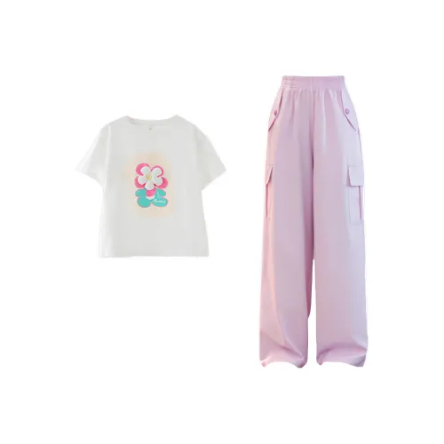 Elephants Повседневная Спортивная Одежда Детская 9931 Белый +15029 Розовый Фиолетовый