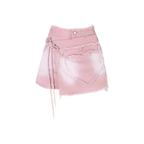 ASW ONLINE Джинсовые шорты Женские Розовые