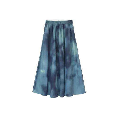 IT'Real Повседневный Длинный Юбка Женские One Цвет