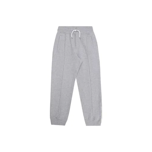 BRUNELLO CUCINELLI Серые Kids Спортивные брюки
