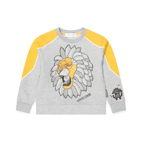 Roberto Cavalli Свитшот Светло-Серый Детский