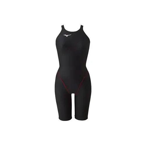 Mizuno One Piece Купальник Женский Черный Красный