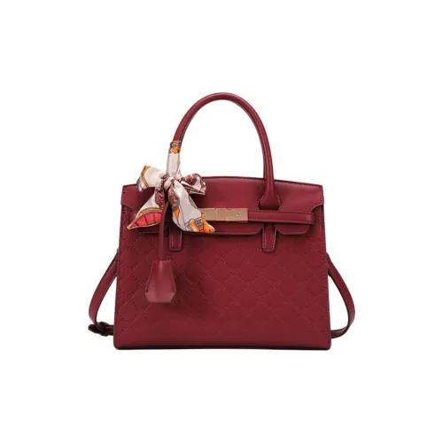PAYOT Microfiber Synthetic Leather Bag Women's Burgundy