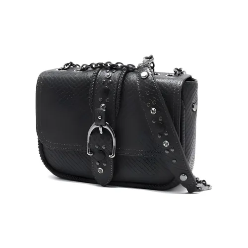 LONGCHAMP Сумка через плечо из кожи мужская черная