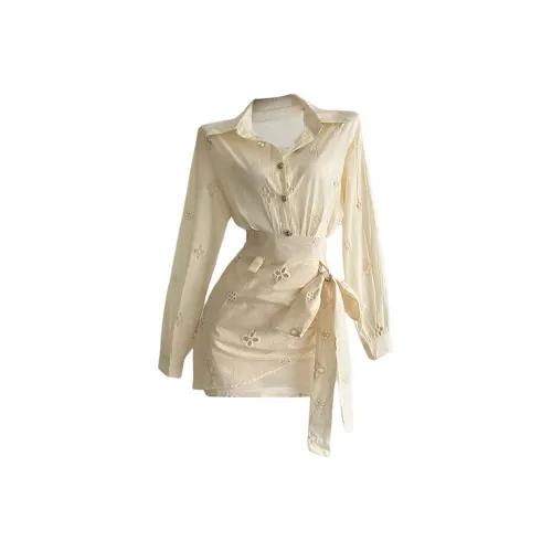 ONE PASS STUDIO Комплект с юбкой Женские Абрикос Двухкомпонентный комплект