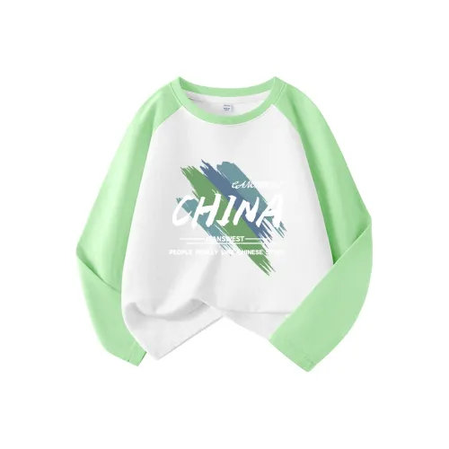 JEANSWEST JNR T-Shirt Яблоко Зеленый J Graffiti Цветовой блок Подростки