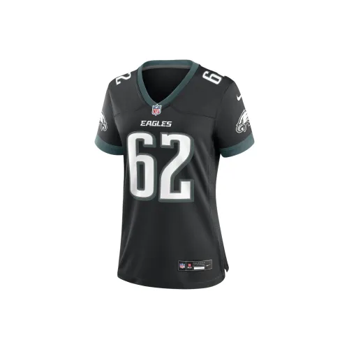 Nike NFL Jason Kelce Philadelphia Eagles Регби Джерси Женские Черный