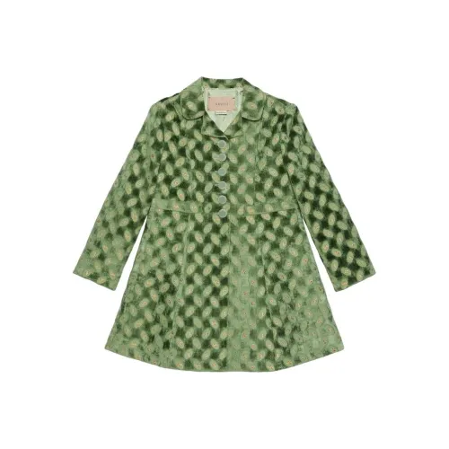 GUCCI Зеленый Kids Шерстяное пальто