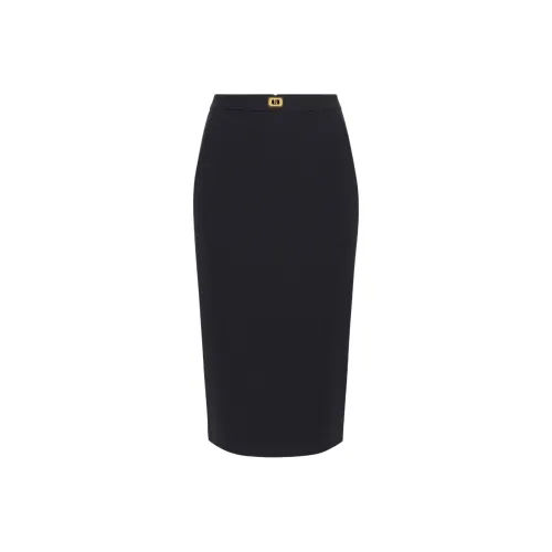 Elisabetta Franchi Повседневный Длинный Юбка Женские Черный