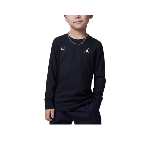 Jordan Flight MJ Illusions T Рубашка Черный Дети Возраст 3-7 лет