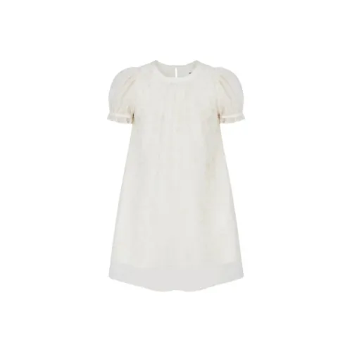 Little MO CO. Детское платье бежево-абрикосовое для детей 3-7 лет