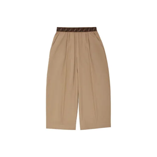 FENDI Хаки Kids Вязаные Тренировочные Брюки