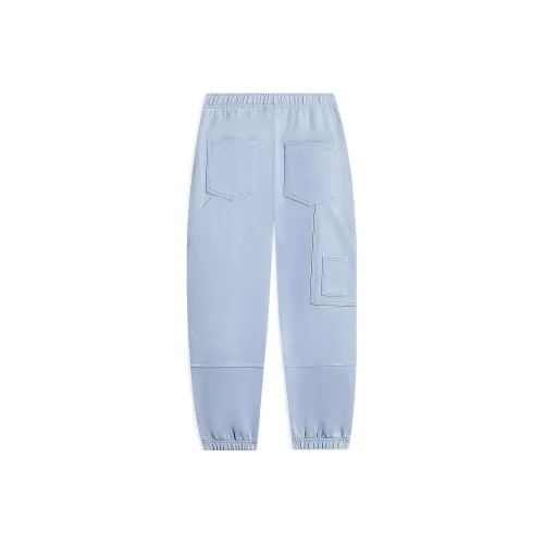LINING YOUNG Вязаные тренировочные штаны для детей туманно-синий