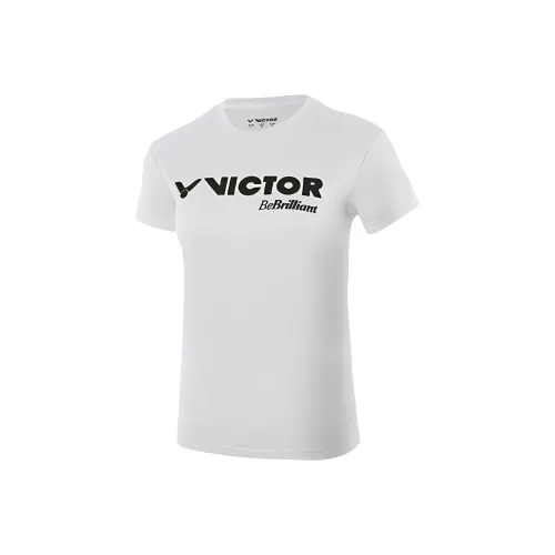 Victor Бадминтон Джерси Женская Белая