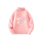 [Комбинированная нить Core-Spun Водолазка] Розово-вишневый Радость Белль