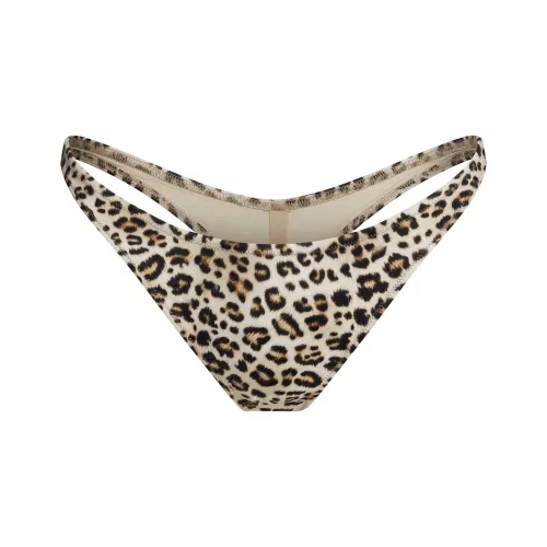 Skims Шампанское Леопардовый принт/Шампанское Леопардовый принт Женские Плавки