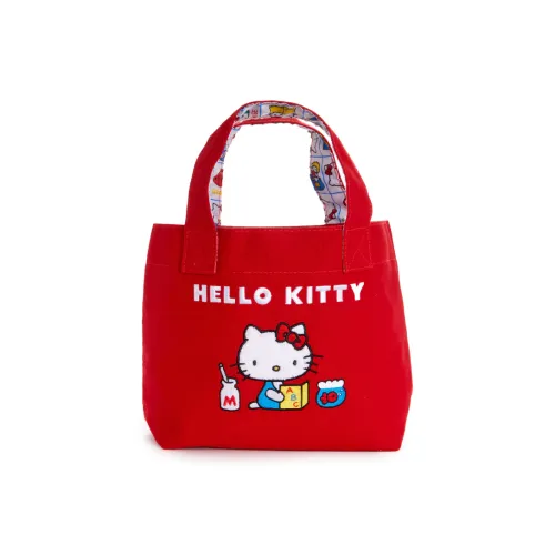 Санрио Hello Kitty Cartoon Tote Bag Shopping Bag Mini Women's Red