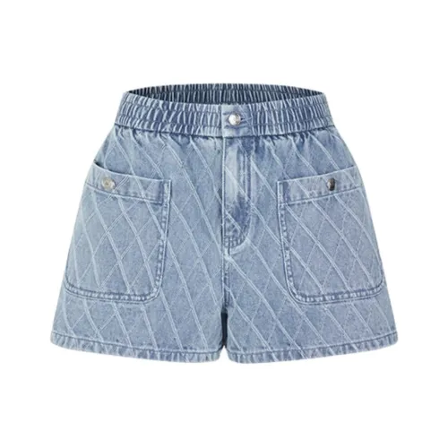DEGAIA Джинсовые шорты Женские Светлый деним