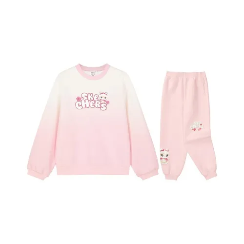 Skechers Kids Повседневная Спортивная Одежда Вишневый Цветок Розовый Градиент Детская