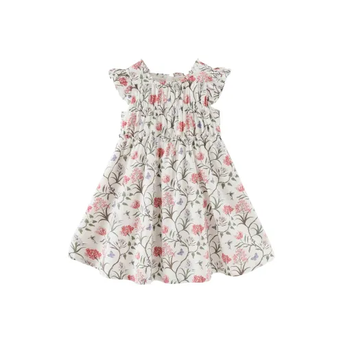 DAVE&BELLA Чернильный цветочный Shadows In Розовый Детские Платья