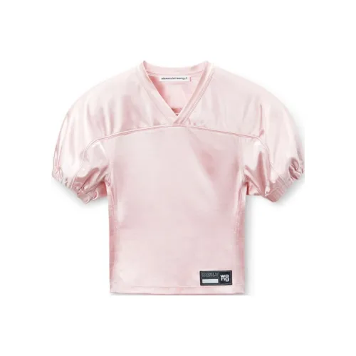 Alexander Wang FW24 Футбол Джерси Женские Балетный Розовый