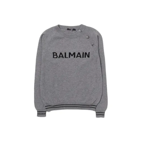 BALMAIN Серый Kids Свитеры