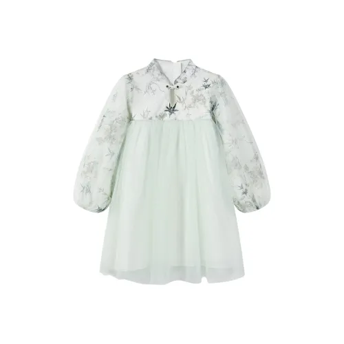 BOBDOG Детское платье зеленого цвета