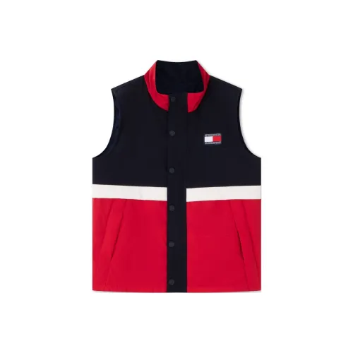 Tommy Hilfiger Жилет Темно-синий Синий С принтом Красный и Черный Пэчворк Детский