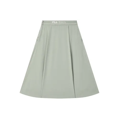 FILA Повседневный Длинный Юбка Женская Циановый Бирюзовый