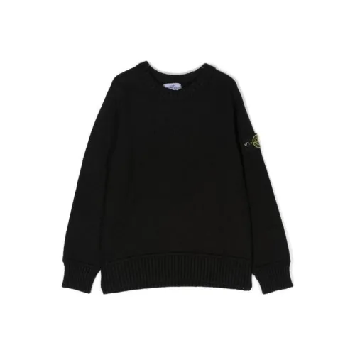 STONE ISLAND Черный Kids Свитеры