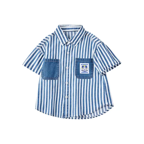 Disney Рубашка Синие Полосы Детская