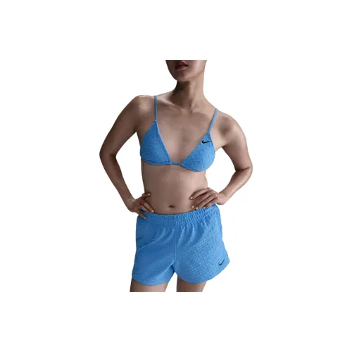 NIKE Синие Женские Пляжные Шорты
