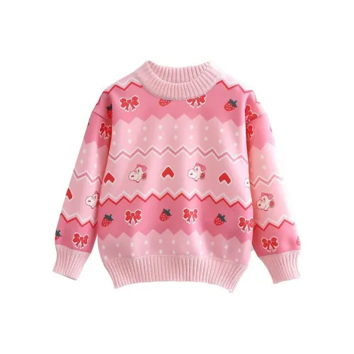 SNOOPY Свитер Розовый для детей 3-7 лет