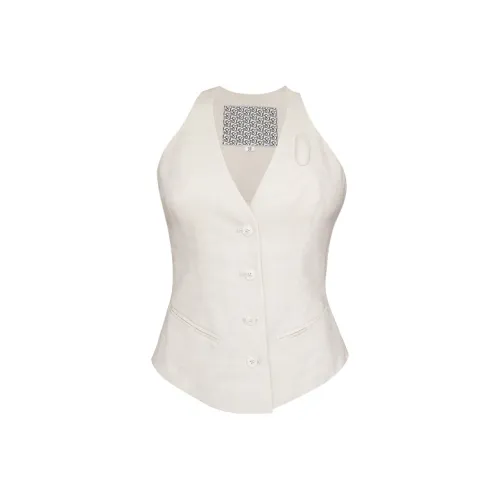 SIQIZ Абрикос Женские Жилеты