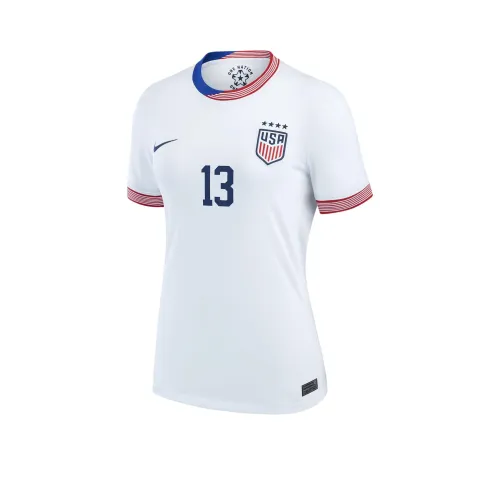 nike Dri FIT Alex Morgan USWNT 2024 Stadium Дом Футбол Джерси Женские Белые