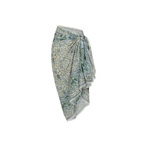 Zimmermann Wrap Юбка Женская Светло-Синяя