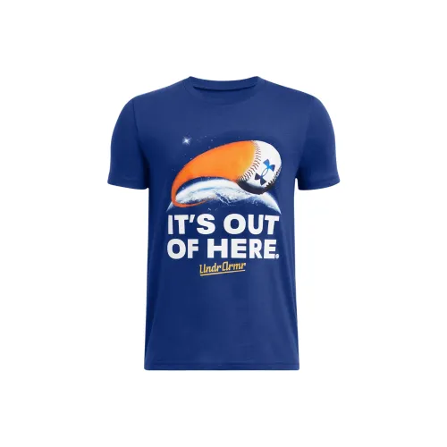 Under Armour Баскетбол Out OF Here T-Shirt Королевский синий Подростки