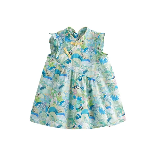 MARC JANIE Детское платье цвет зеленый