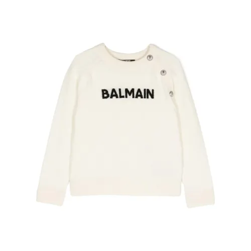 BALMAIN Белый Kids Свитеры