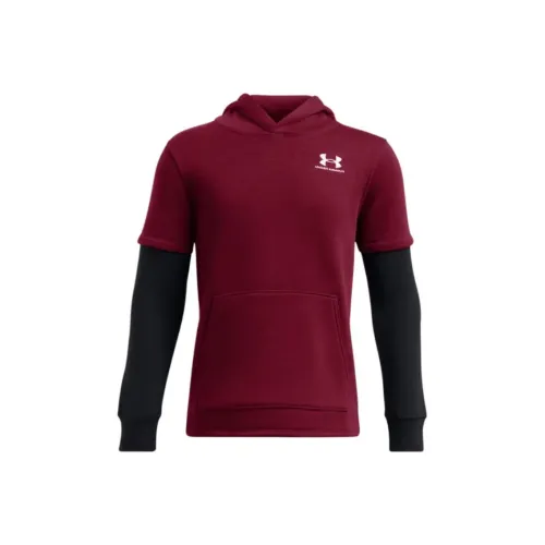 Under Armour Icon Толстовка Темно-красный Подростки