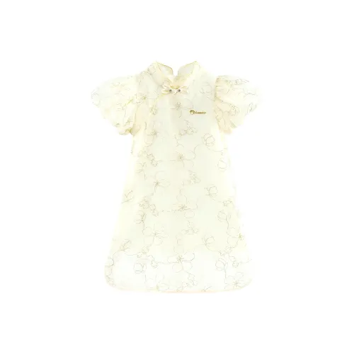 Disney Детское платье бежевого цвета для детей в возрасте 3-7 лет