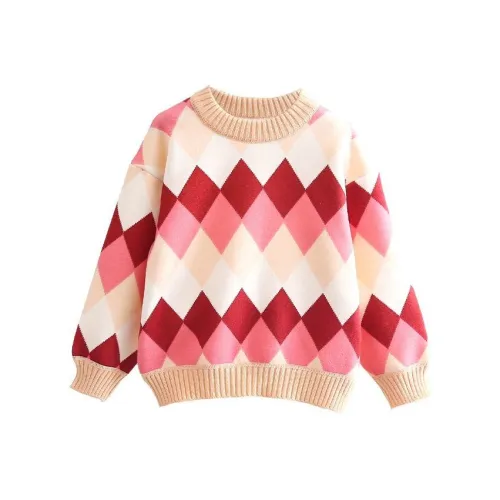 SNOOPY Свитер 4 цвета Ромб Дети 3-7 лет