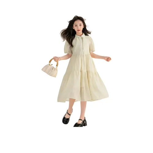 Miller Castle Детское платье бежево-желтое для подростков