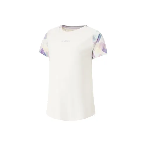 LINING YOUNG Бег Т-Рубашка Белая Подростки