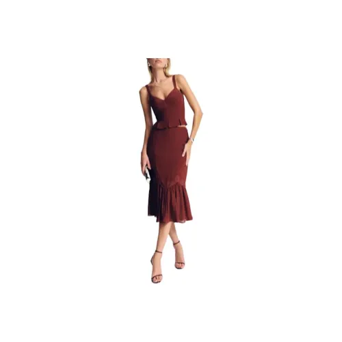 Комплект с юбкой Reformation Women's Chianti Red