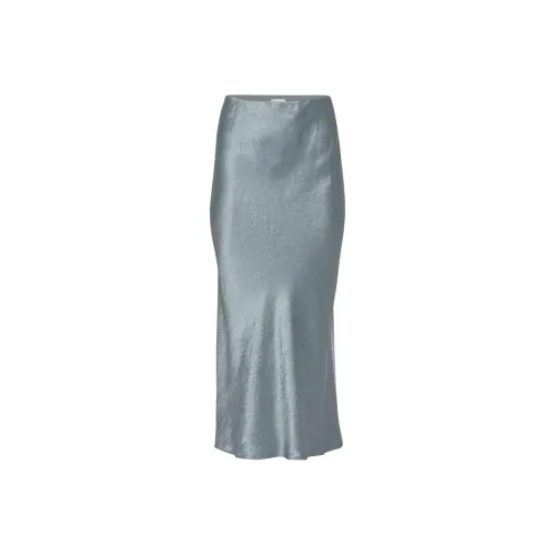 ARITZIA BABATON Slip Satin Maxi Юбка Повседневный Длинный Юбка Женские Slab Синий Board Синий