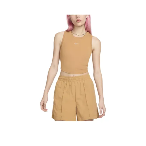 NIKE Льняная ткань Женские спортивные майки без рукавов