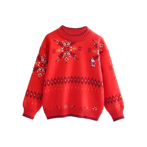 SNOOPY Свитер Красный для детей 3-7 лет