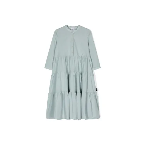 ASPESI Детское платье цвет шалфейно-зеленый